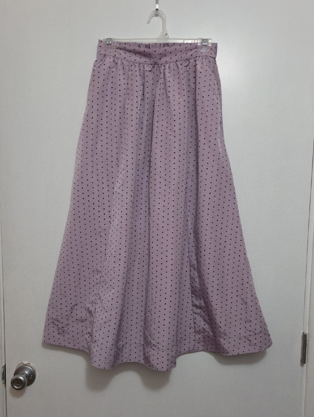The Occassion Old Navy Lavender Polka Dot A-Line Maxi Skirt Small